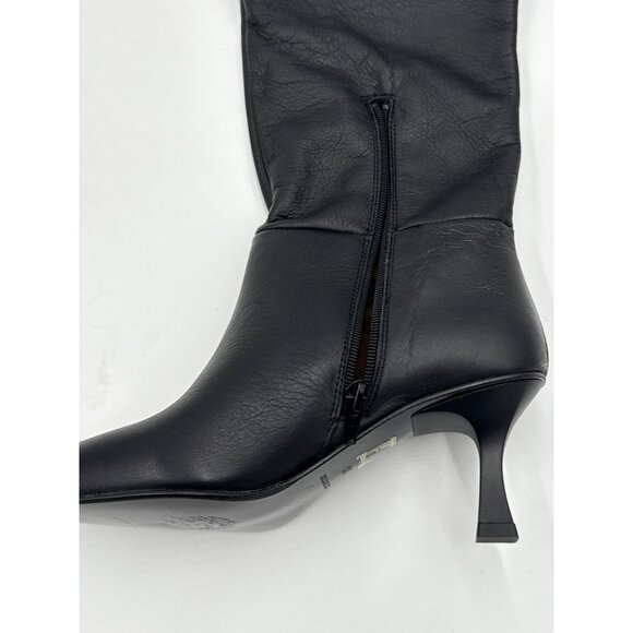 Free People Rocky Slouch Boots Leather Black Size 36 5.5 - Picture 5 of 10